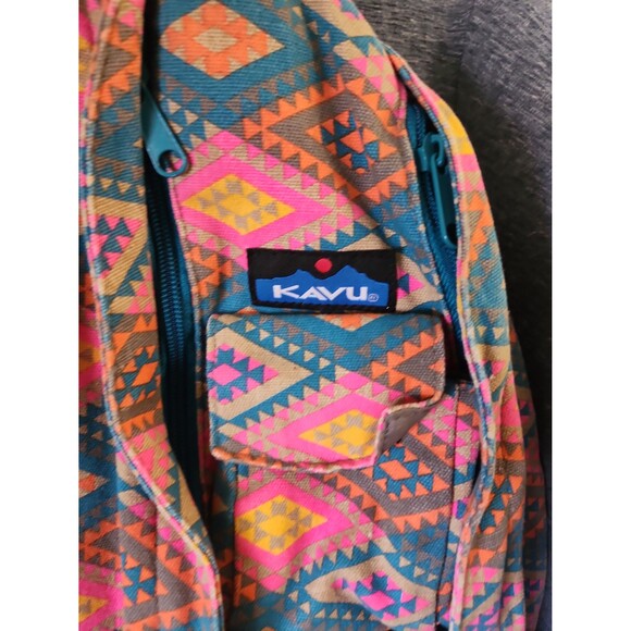 Kavu Rope Sling Bag Rhombus Rug Design Multicolor - Picture 2 of 8